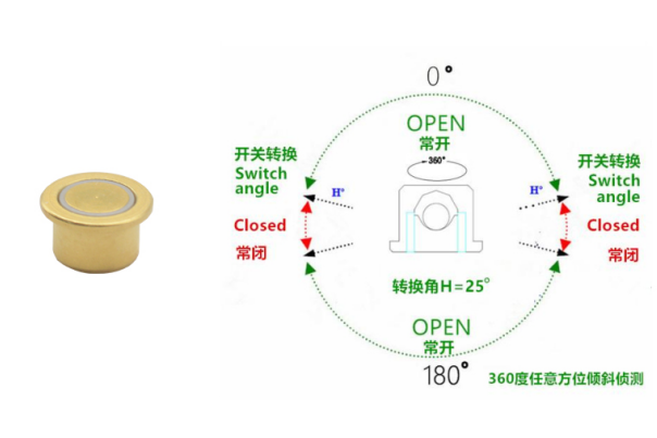 滾珠式角度傾斜開關(guān)